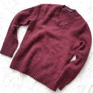 banana republic burgundy wool sweater
